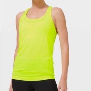 lululemon athletica Neon Yellow Racerback Tank